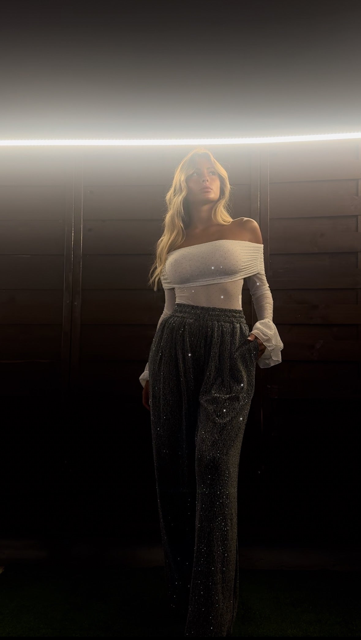 PANTALONE QUEENS ARGENTO