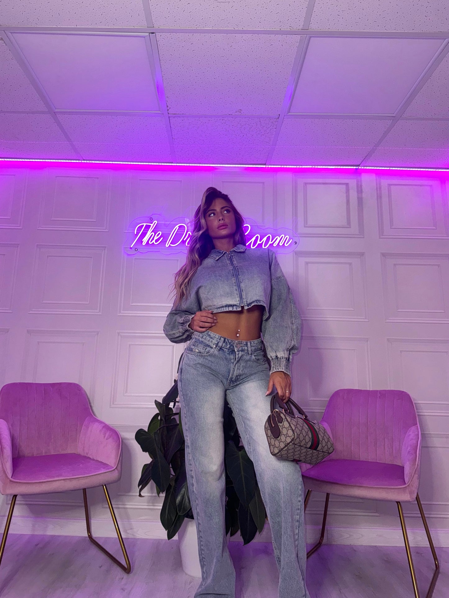 GIACCA CROP DENIM