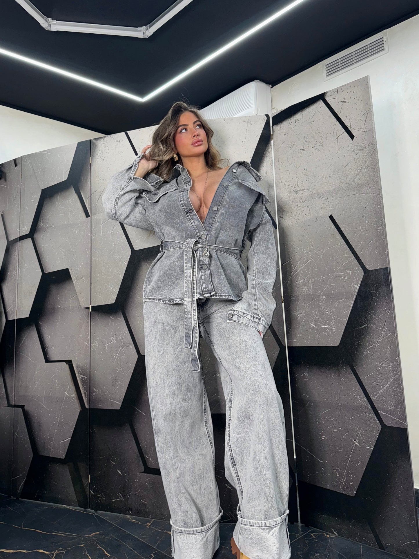 GIACCA GLAM GRIGIA
